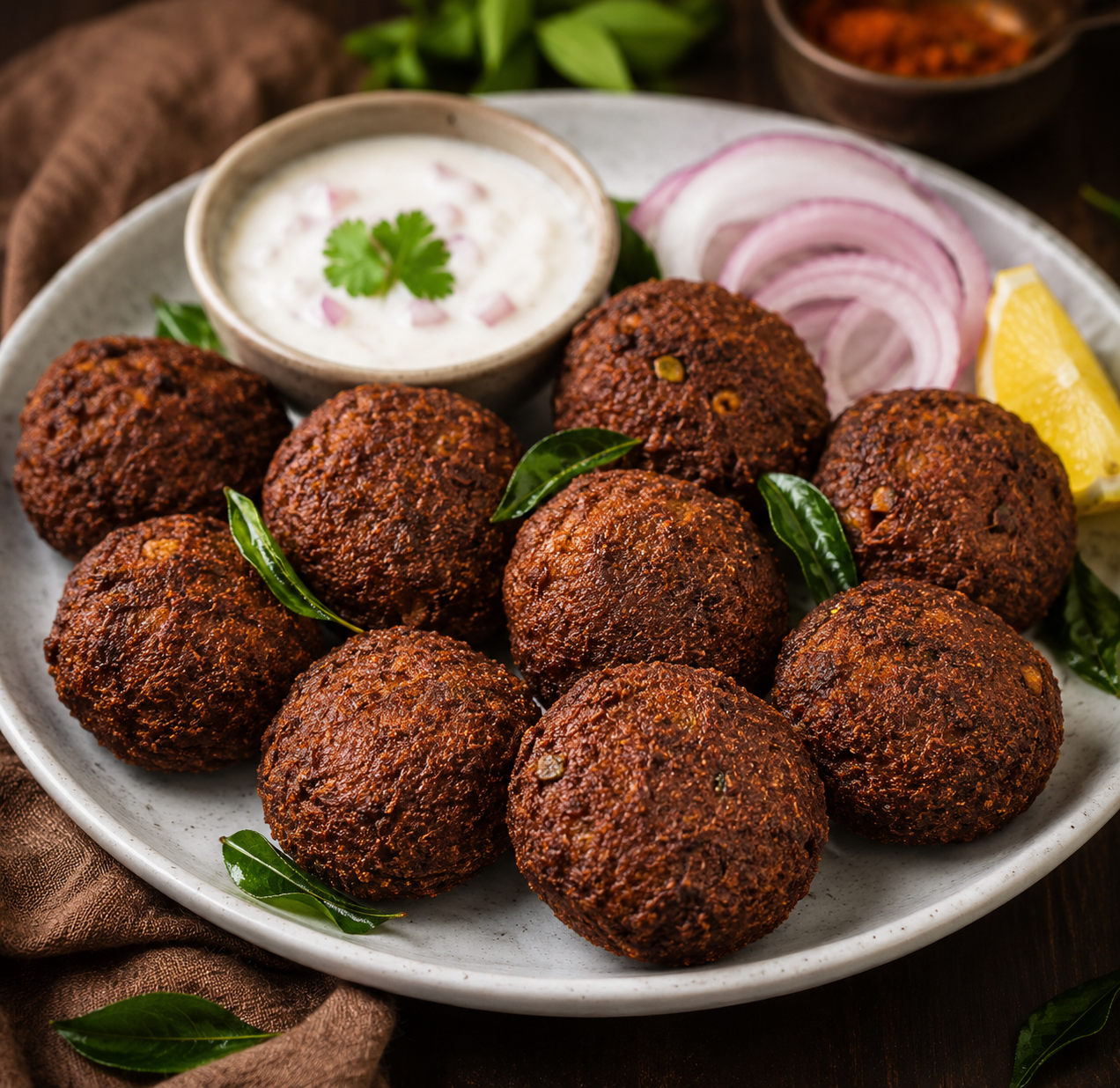 Beef Vada — signature Chennai dish at AGN Alfa Biryani Center